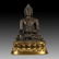Large Chinese Qing Dynasty Gilt Bronze Figure of Buddha