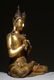LARGE GILT BRONZE SEATED FIGURE - 4