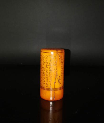 Chinese Soapstone Seal: Chinese Soapstone Seal.Size:5*10cm
