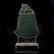 Chinese Hetian Jade Screen With Hardwood Frame
