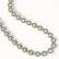41.6 CTW Sky Topaz & Diamond Halo Necklace 10K Yellow - 2