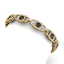 8 CTW Black And White Diamond Bracelet 18K Yellow Gold