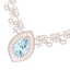68.1 CTW Royalty Sky Topaz & VS Diamond Necklace 18K