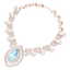 68.1 CTW Royalty Sky Topaz & VS Diamond Necklace 18K - 3