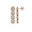 6.01 CTW Cushion Diamond Designer Earrings 18K Rose - 2