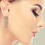 6.01 CTW Cushion Diamond Designer Earrings 18K Rose - 3
