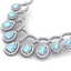 32.62 CTW Royalty Sky Topaz & VS Diamond Necklace 18K - 2