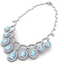 32.62 CTW Royalty Sky Topaz & VS Diamond Necklace 18K - 3