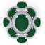 9.86 CTW Royalty Designer Emerald & VS Diamond Ring 18K