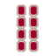 20.59 CTW Ruby & Diamond Halo Earrings 10K Rose Gold