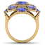 9.67 CTW Royalty Tanzanite & VS Diamond Ring 18K Yellow - 3