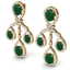 25.08 CTW Royalty Emerald & VS Diamond Earrings 18K - 2