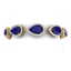 42 CTW Royalty Sapphire & VS Diamond Bracelet 18K