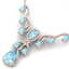 38.14 CTW Royalty Sky Topaz & VS Diamond Necklace 18K - 2