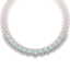34.96 CTW Royalty Sky Topaz & VS Diamond Necklace 18K