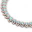 34.96 CTW Royalty Sky Topaz & VS Diamond Necklace 18K - 2