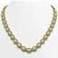42.29 CTW Opal & Diamond Halo Necklace 10K Yellow Gold