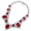 75.21 CTW Royalty Ruby & VS Diamond Necklace 18K White - 3