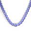 100 CTW Tanzanite & VS/SI Diamond Necklace 14K White - 2
