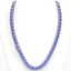 100 CTW Tanzanite & VS/SI Diamond Necklace 14K White - 3