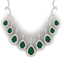 31.5 CTW Royalty Emerald & VS Diamond Necklace 18K Rose