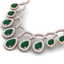 31.5 CTW Royalty Emerald & VS Diamond Necklace 18K Rose - 2