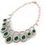 31.5 CTW Royalty Emerald & VS Diamond Necklace 18K Rose - 3