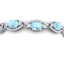 21.6 CTW Royalty Sky Topaz & VS Diamond Bracelet 18K