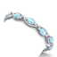 21.6 CTW Royalty Sky Topaz & VS Diamond Bracelet 18K - 2