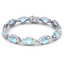 21.6 CTW Royalty Sky Topaz & VS Diamond Bracelet 18K - 3