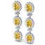 19.06 CTW Royalty Canary Citrine & VS Diamond Earrings - 2