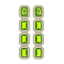 17.81 CTW Peridot & Diamond Halo Earrings 10K Yellow