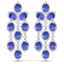 20.53 CTW Royalty Tanzanite & VS Diamond Earrings 18K