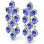 20.53 CTW Royalty Tanzanite & VS Diamond Earrings 18K - 2