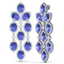 20.53 CTW Royalty Tanzanite & VS Diamond Earrings 18K - 3