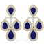 29.23 CTW Royalty Sapphire & VS Diamond Earrings 18K