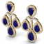 29.23 CTW Royalty Sapphire & VS Diamond Earrings 18K - 2