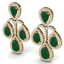 29.23 CTW Royalty Emerald & VS Diamond Earrings 18K - 2