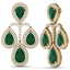 29.23 CTW Royalty Emerald & VS Diamond Earrings 18K - 3