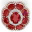 14.4 CTW Royalty Designer Ruby & VS Diamond Ring 18K - 2