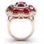 14.4 CTW Royalty Designer Ruby & VS Diamond Ring 18K - 3