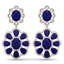 33.88 CTW Royalty Sapphire & VS Diamond Earrings 18K