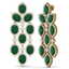 26.15 CTW Royalty Emerald & VS Diamond Earrings 18K - 3