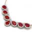 34.72 CTW Royalty Ruby & VS Diamond Necklace 18K Rose - 2