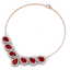 34.72 CTW Royalty Ruby & VS Diamond Necklace 18K Rose - 3