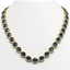 44.8 CTW London Topaz & Diamond Halo Necklace 10K