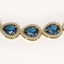 44.8 CTW London Topaz & Diamond Halo Necklace 10K - 3