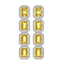 18.64 CTW Fancy Citrine & Diamond Halo Earrings 10K