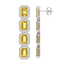 18.64 CTW Fancy Citrine & Diamond Halo Earrings 10K - 2