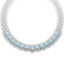 34.96 CTW Royalty Sky Topaz & VS Diamond Necklace 18K